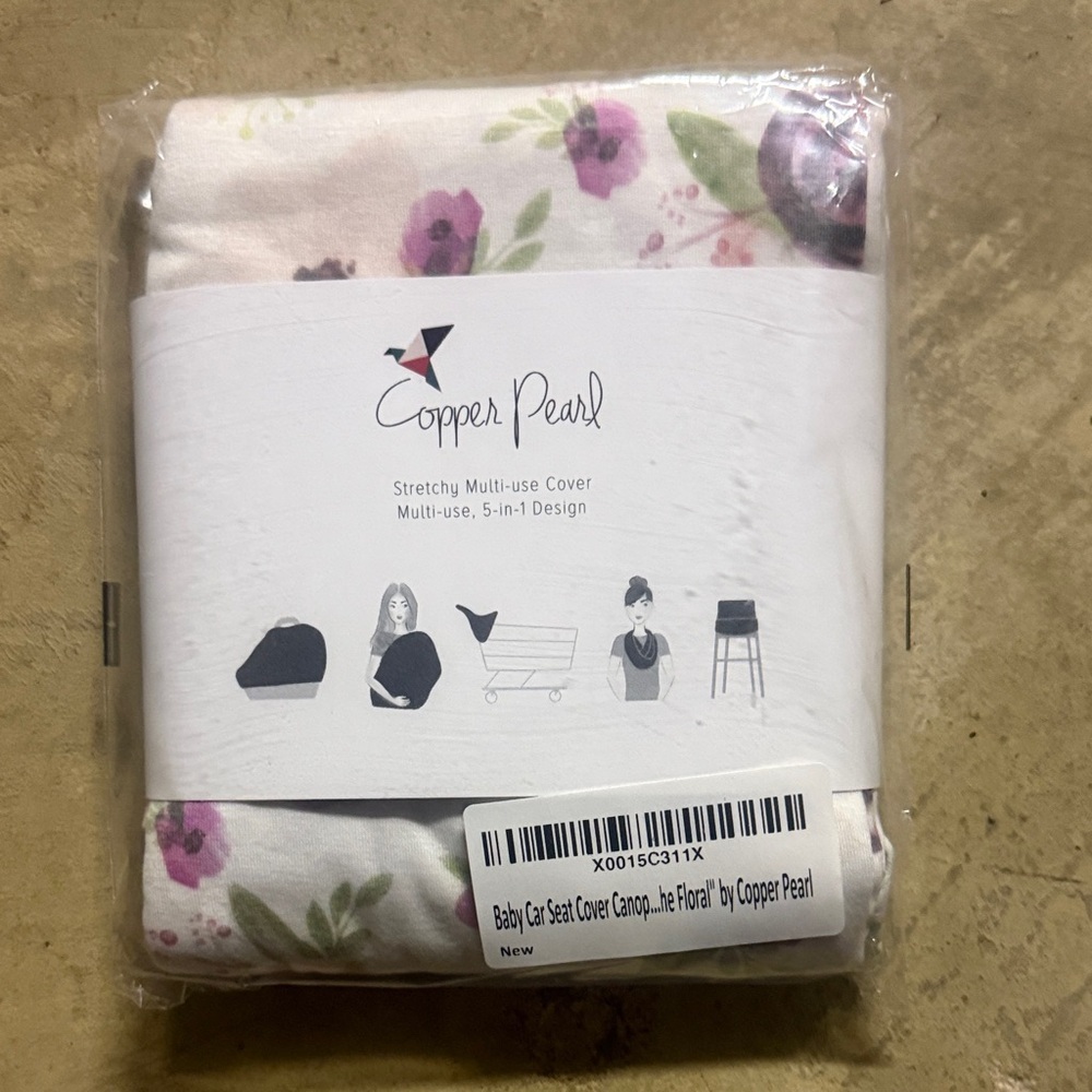 Copper Pearl Floral Multi-use Cover